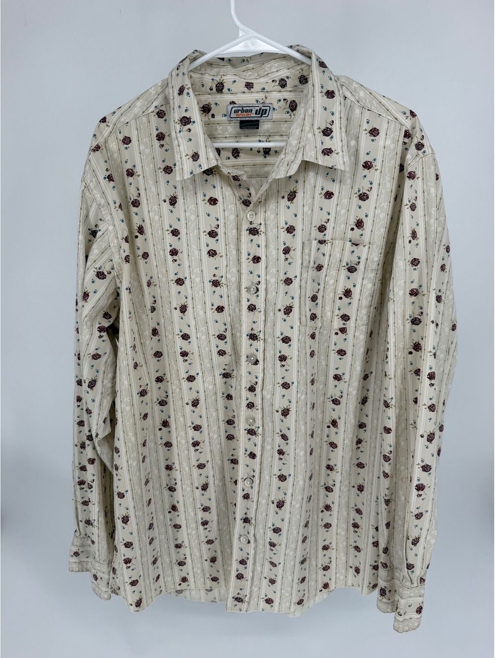Urban Pipeline XL Floral Print Long Sleeve Shirt